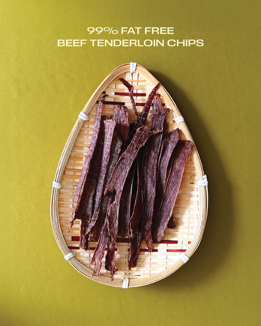 🐮 Air-Dried 99% Fat-Free Beef Tenderloin Chips