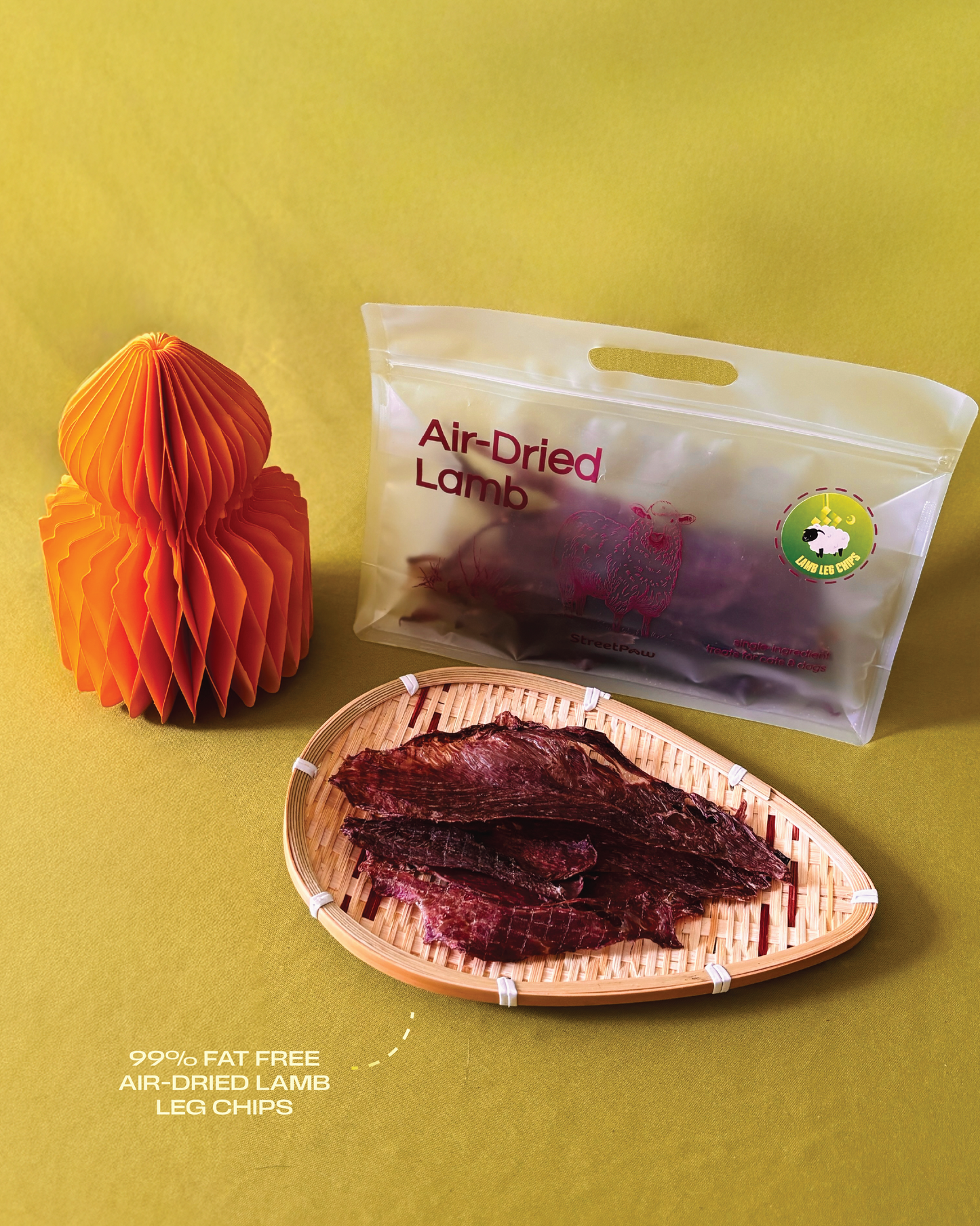 🐑 Air-Dried 99% Fat-Free Lamb Leg Chips