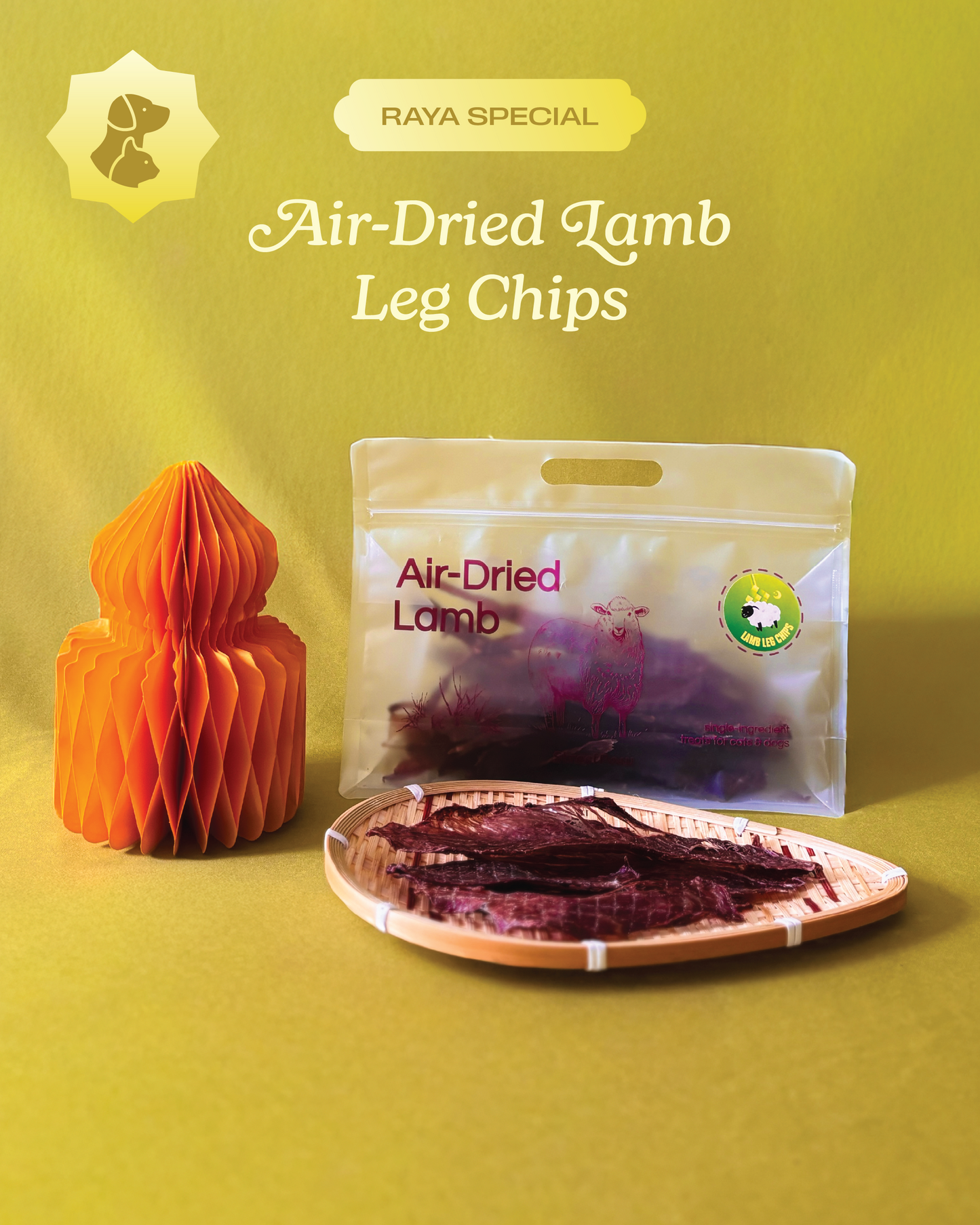 🐑 Air-Dried 99% Fat-Free Lamb Leg Chips