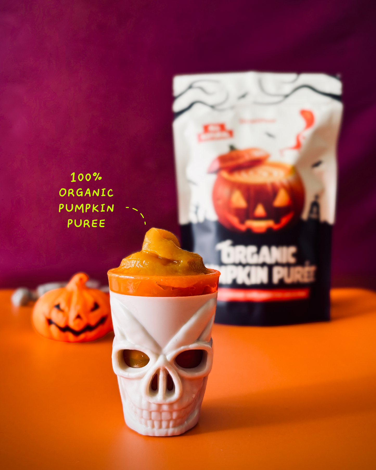 Organic Pumpkin Puree (8 packs) [For Cats🐱 and Dogs🐶]