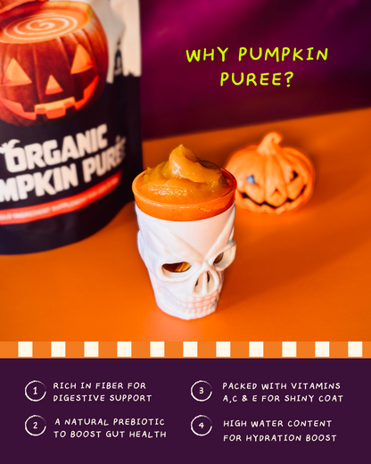 Organic Pumpkin Puree (8 packs) [For Cats🐱 and Dogs🐶]
