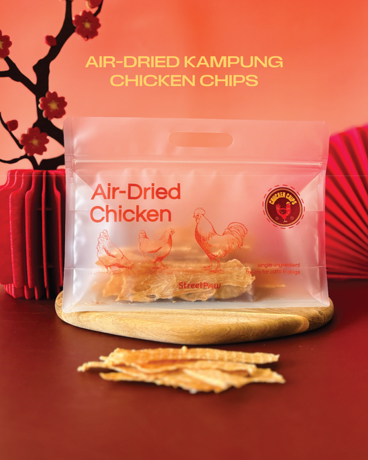 Air Dried Kampung Chicken Chips (100g) [For Dogs🐶 and Some Cats (if they like crunchy stuff)🐱]