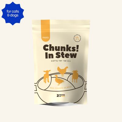 Gotta Try 'Em All Chunks in Stew: Pack of 8 (2 flavours each)