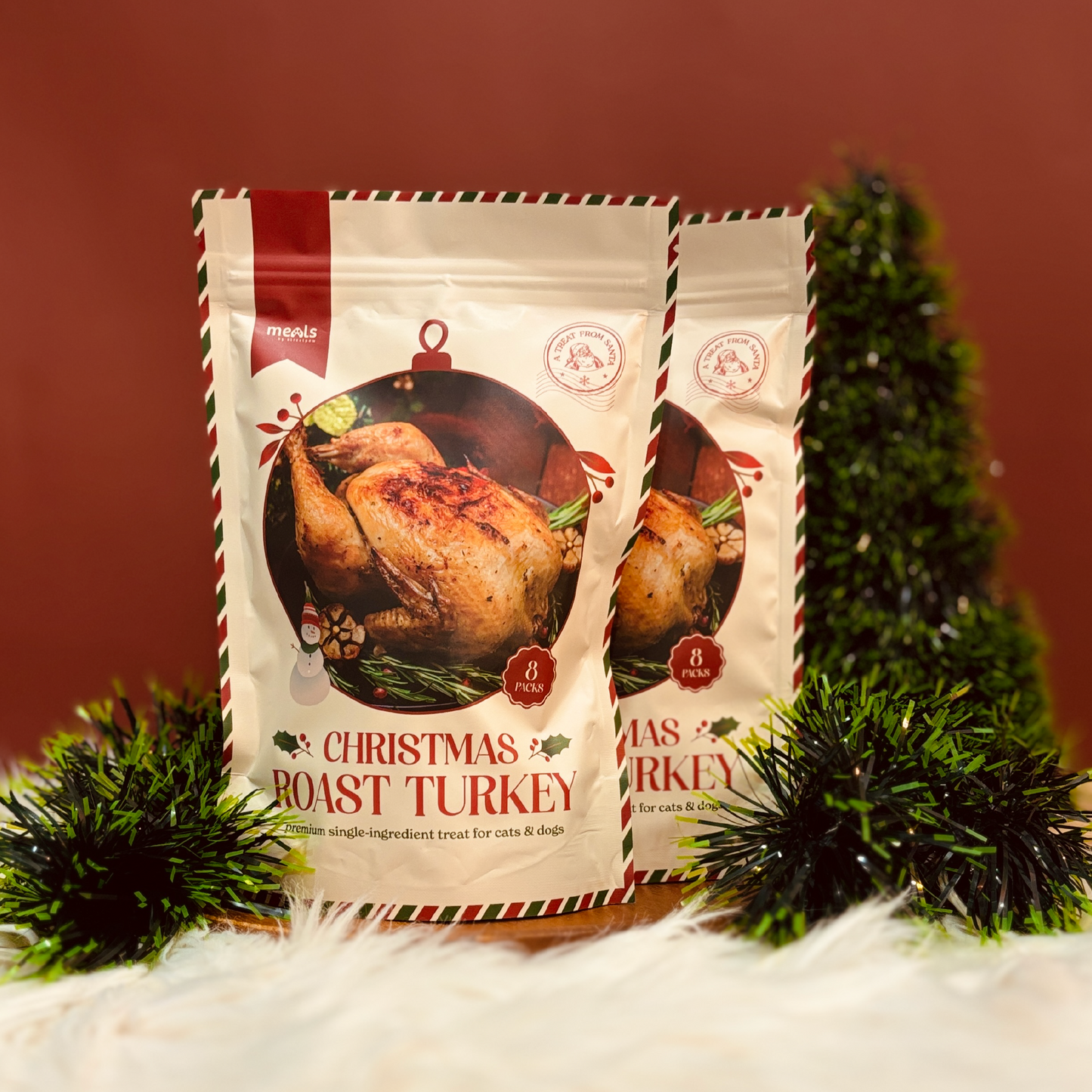 Limited Edition Christmas Roast Turkey (Standard Pack of 8) [For Cats🐱 and Dogs🐶]