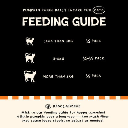 Organic Pumpkin Puree (8 packs) [For Cats🐱 and Dogs🐶]