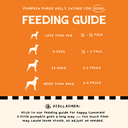 Organic Pumpkin Puree (8 packs) [For Cats🐱 and Dogs🐶]