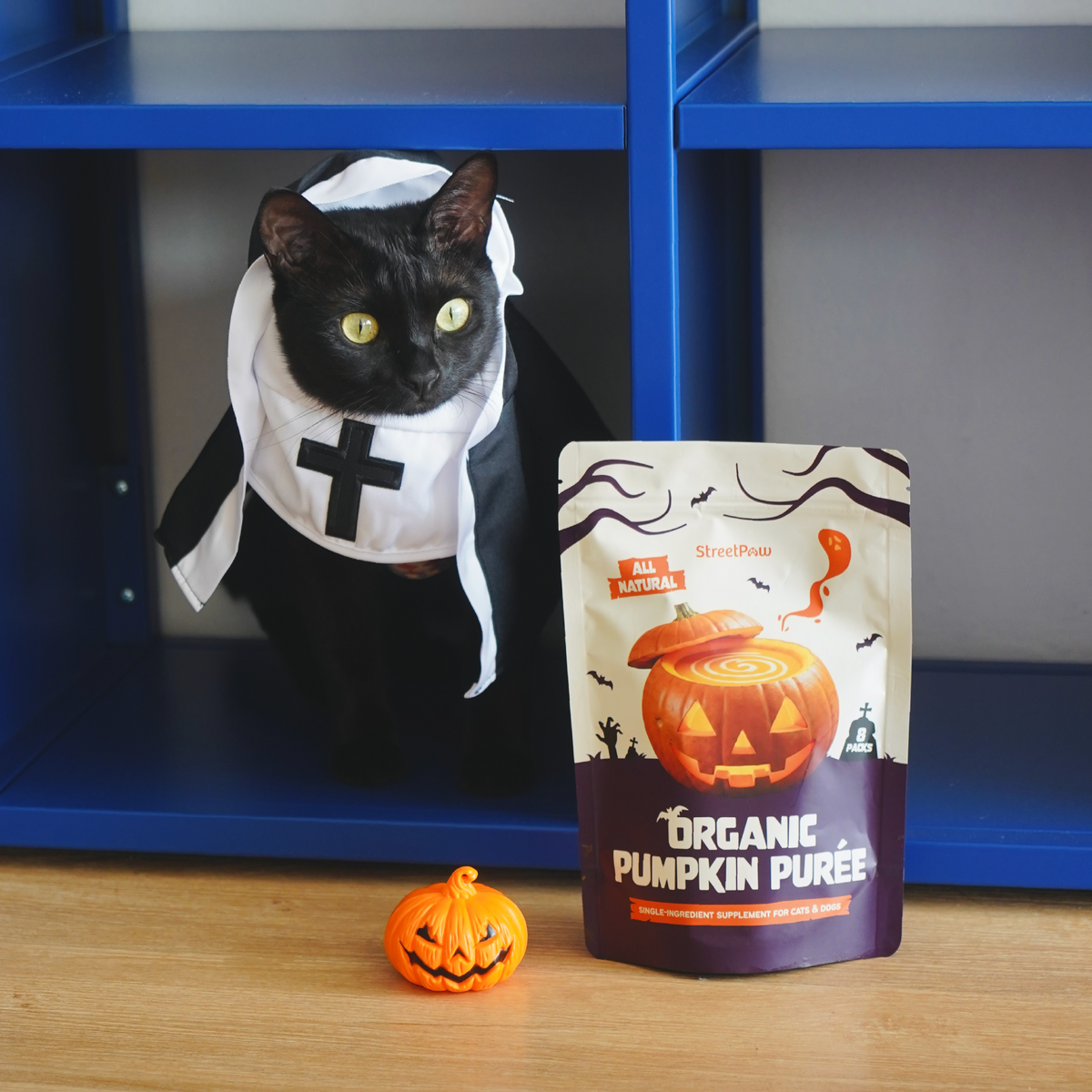 Organic Pumpkin Puree (8 packs) [For Cats🐱 and Dogs🐶]